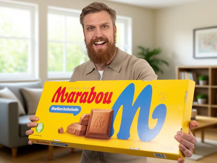 Jättimäinen suklaa - Marabou